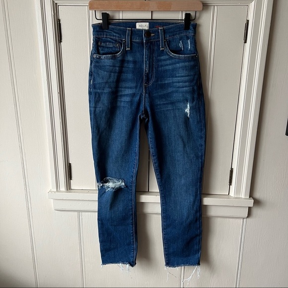 AO.LA Alice + Olivia Good High Rise Stretch Skinny Jeans - Picture 1 of 7